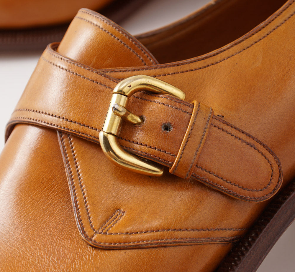 Silvano Lattanzi Monk Strap in Golden Tan - Image 2