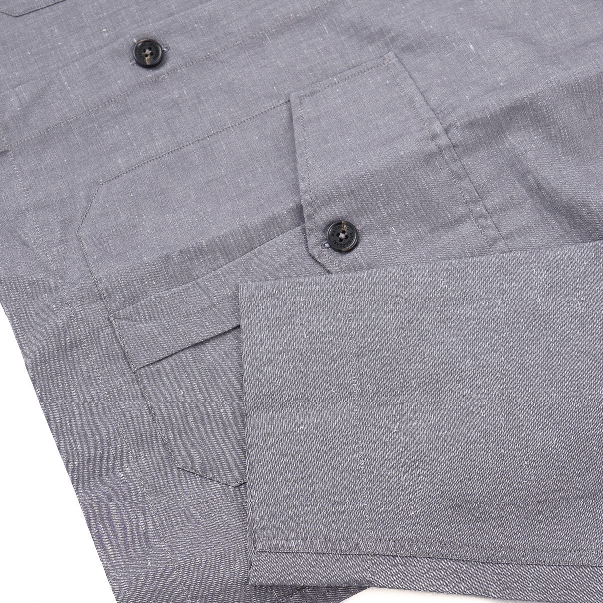 Maurizio Baldassari Linen-Cotton Sahariana Shirt - Image 2