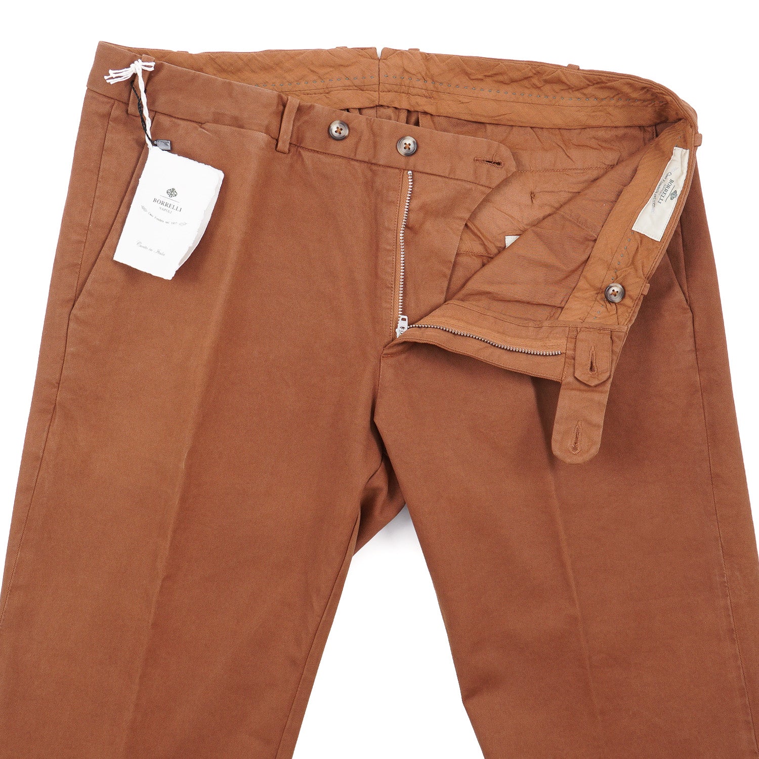 Luigi Borrelli Slim-Fit Cotton Pants - Image 5
