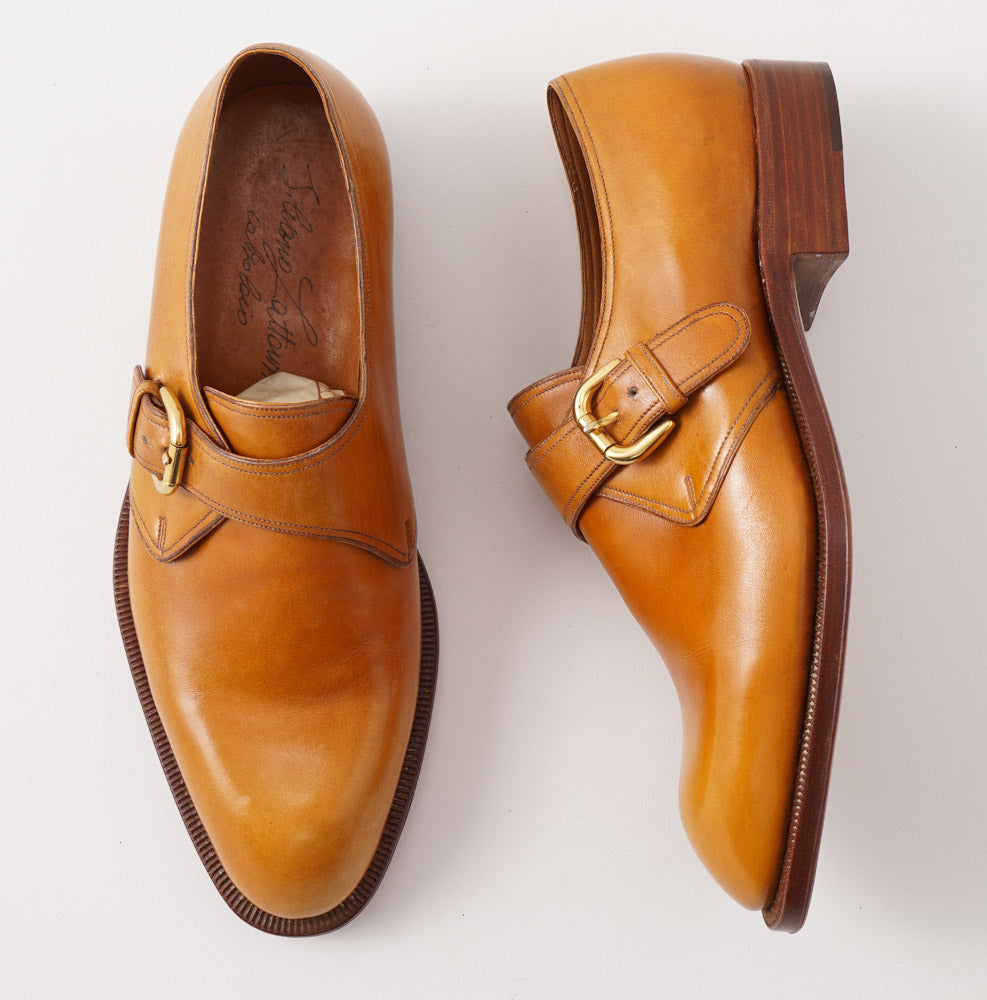 Silvano Lattanzi Monk Strap in Golden Tan - Image 6