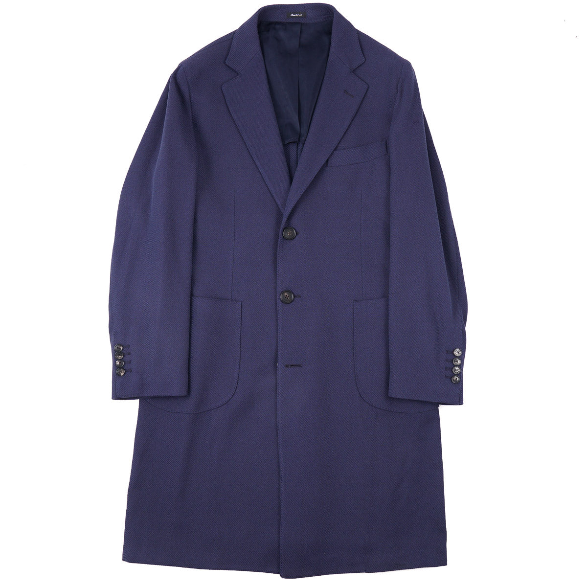 Sartorio Woven Mid-Weight Cotton Overcoat - Image 8