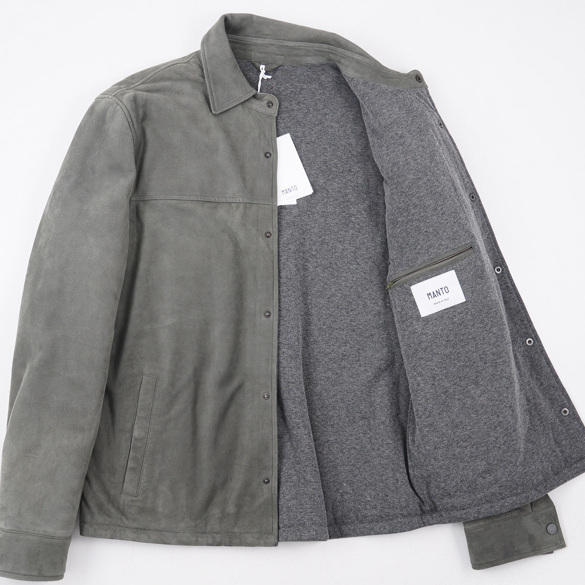 Manto Flannel-Lined Leather Jacket - Image 3