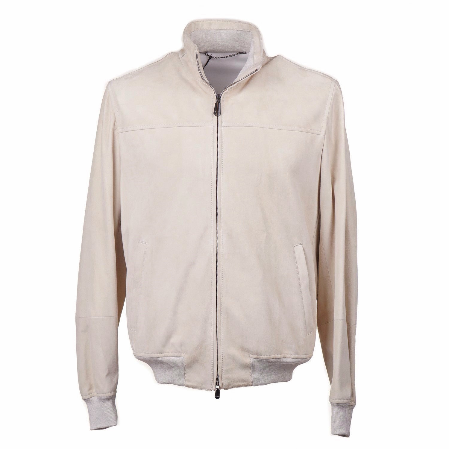 Cesare Attolini Nappa Suede Bomber Jacket - Image 9