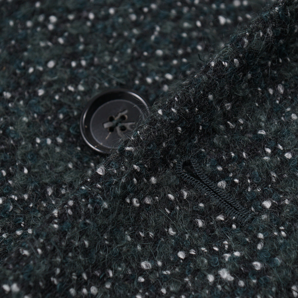 Isaia Wool and Mohair Boucle Overcoat - Image 7