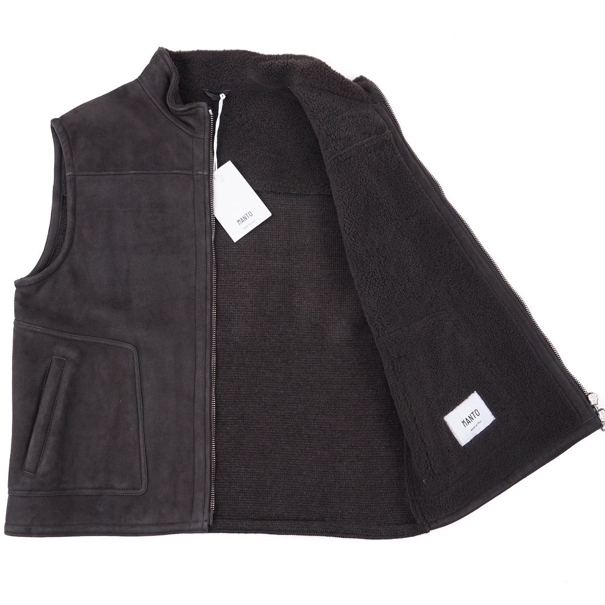 Manto Shearling Leather Outerwear Vest - Image 3