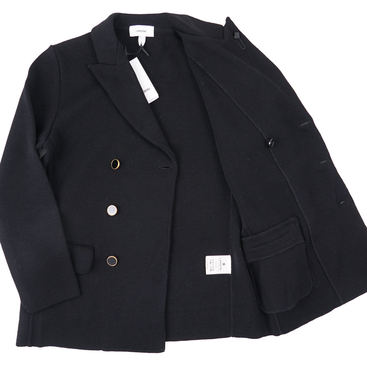 Lardini Knit Wool Double-Breasted Blazer - Image 6