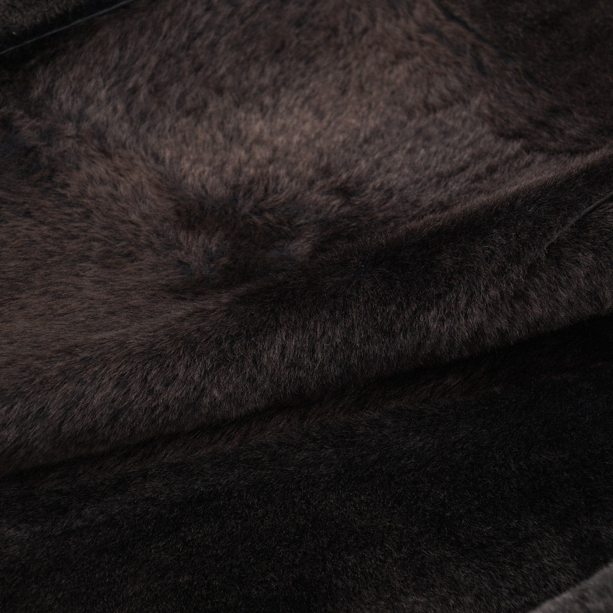 Hettabretz Satin Shearling Leather Overcoat - Image 7