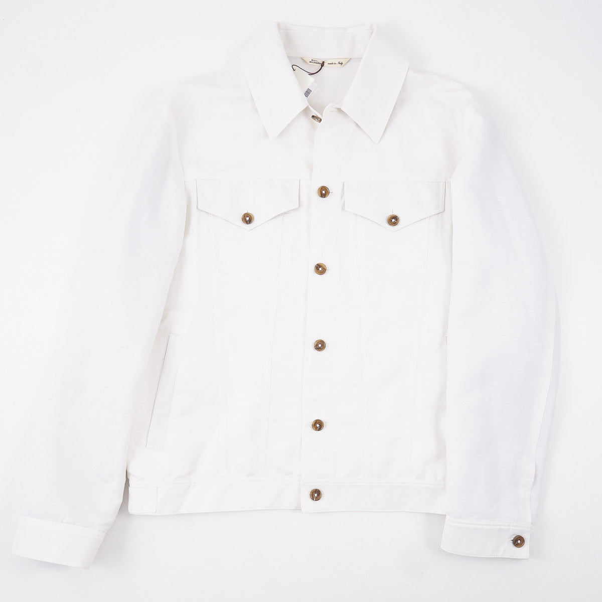 Maurizio Baldassari Wool-Linen Trucker Jacket