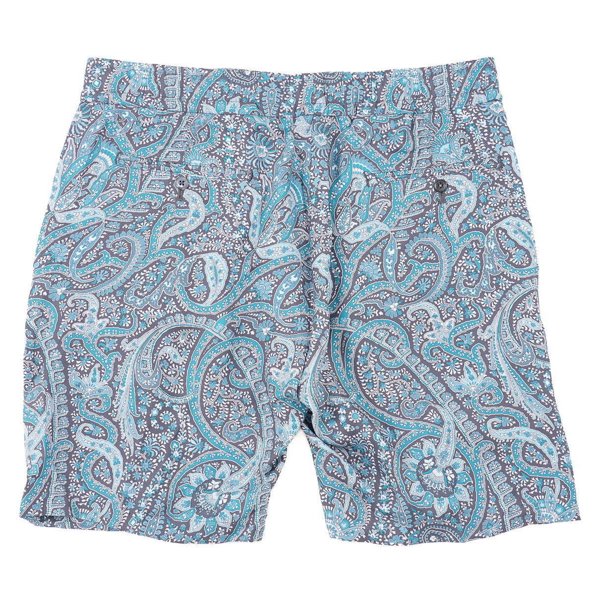 Isaia Printed Silk Drawstring Shorts - Image 3