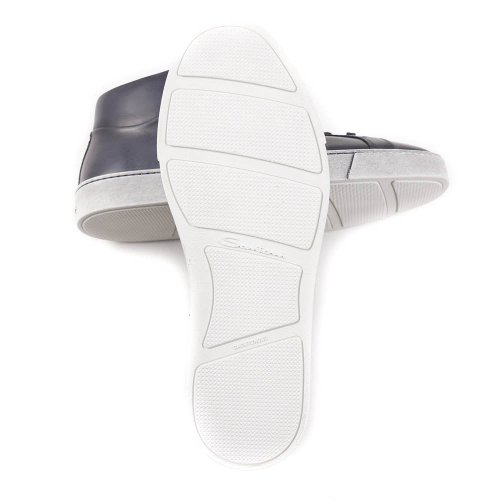 Santoni Mid-Top Sneakers in Dark Blue - Image 7
