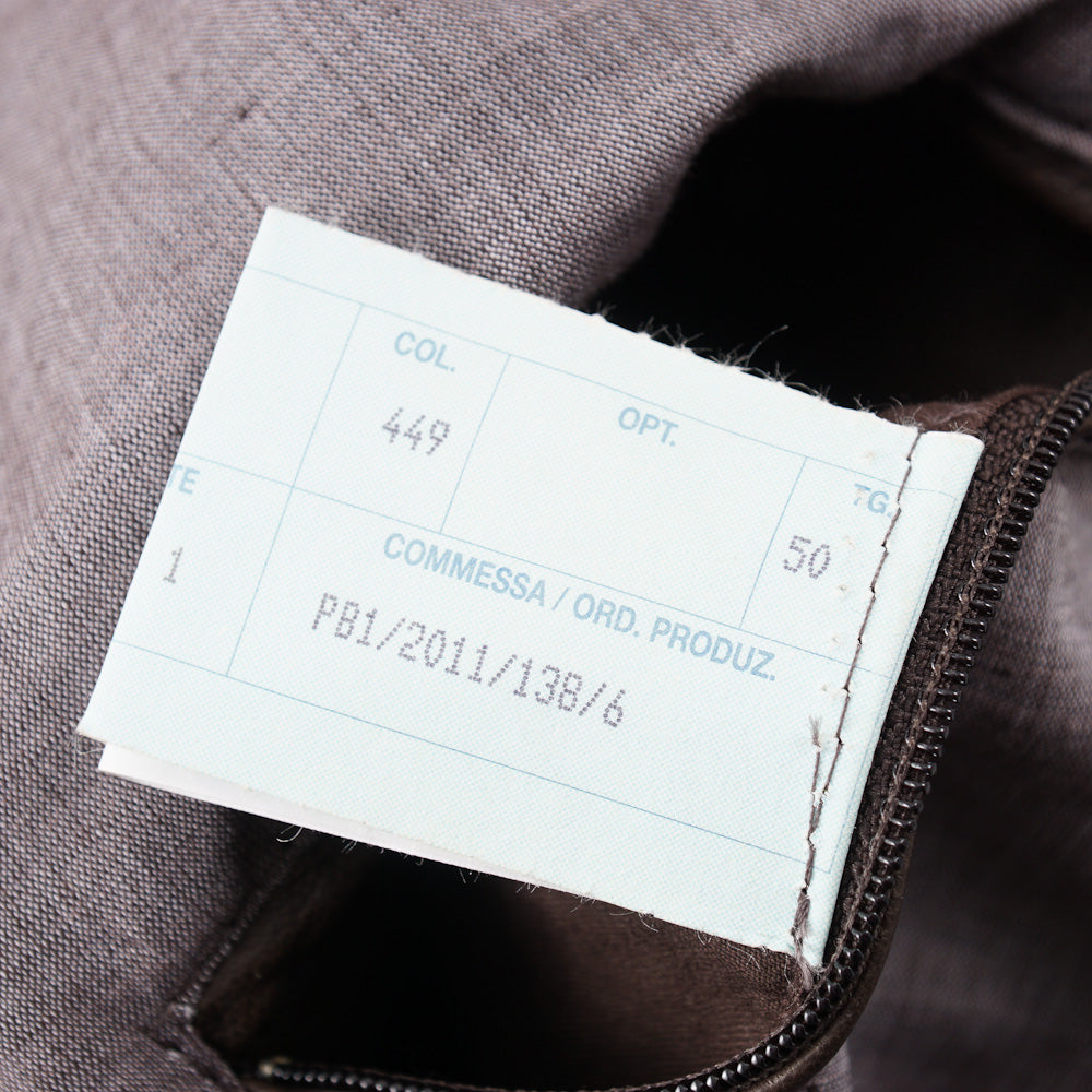 Mandelli Quilted Brown Leather Jacket - Image 10