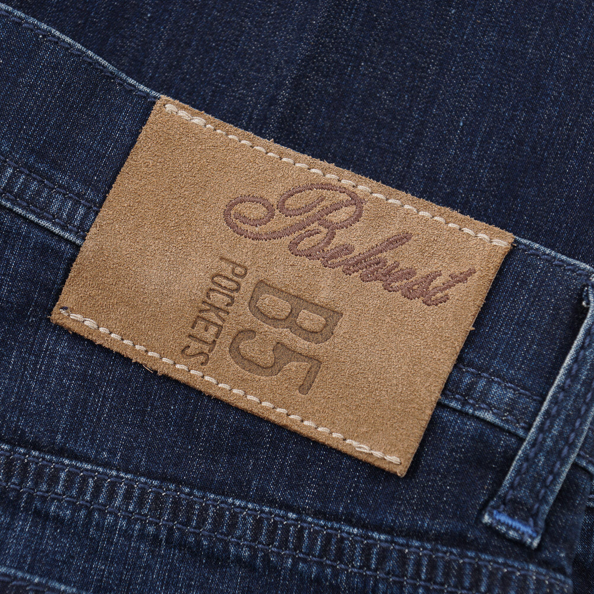 Belvest Classic Straight Fit Denim Jeans - Image 6