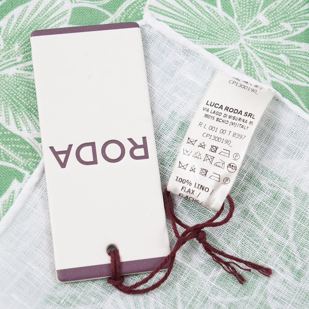 Roda Floral Print Linen Pocket Square - Image 3