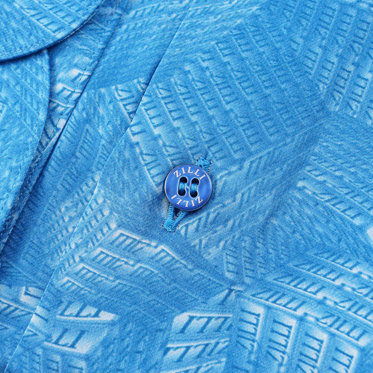 Zilli Silk Shirt in Geometric Monogram Print - Image 2