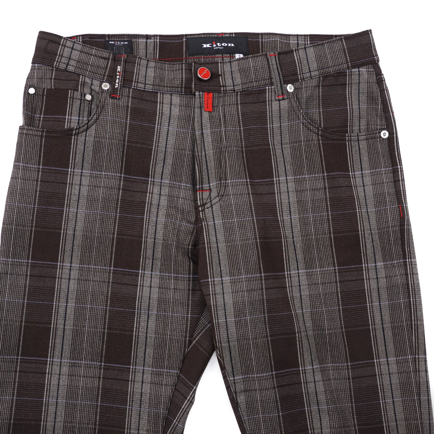 Kiton Slim Fit Five-Pocket Wool Pants - Image 4