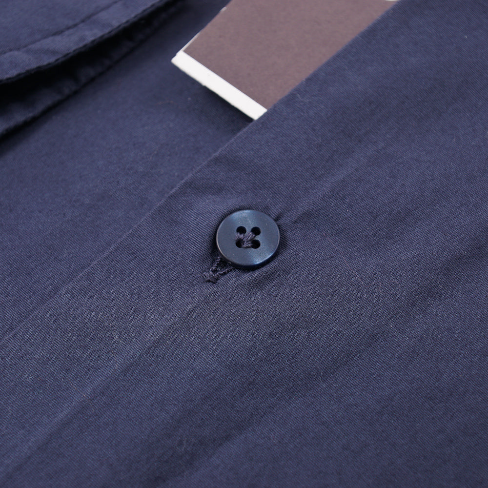 Roda Slim-Fit Navy Blue Cotton Shirt - Image 2