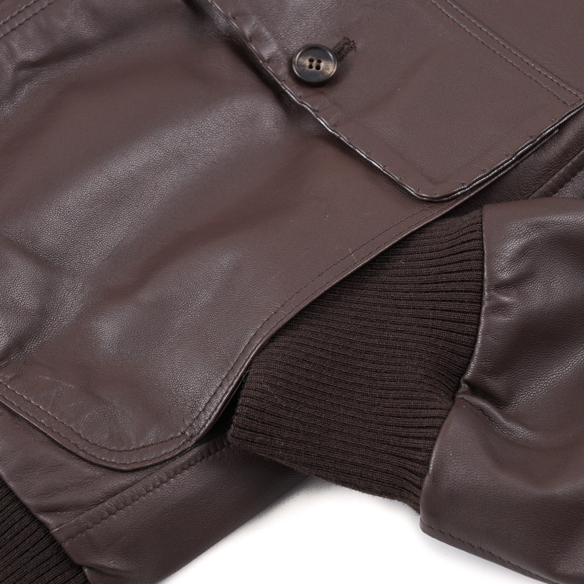 Rifugio Nappa Leather Jacket with Beaver Collar - Image 6