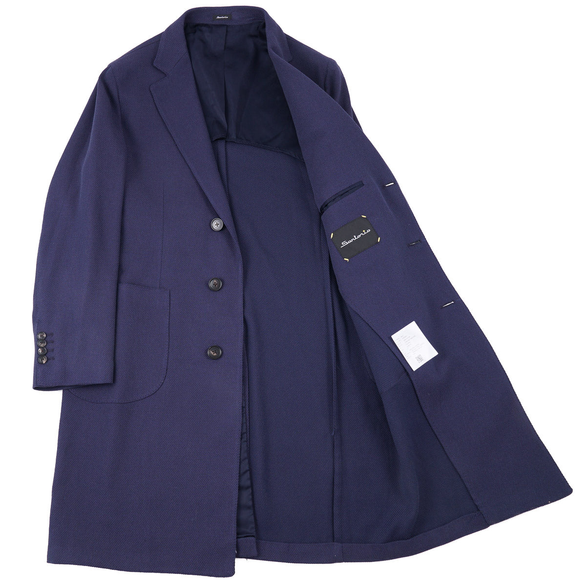 Sartorio Woven Mid-Weight Cotton Overcoat - Image 3