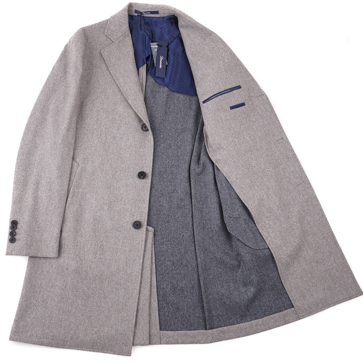 Drumohr Soft Brushed Wool Overcoat - Image 3