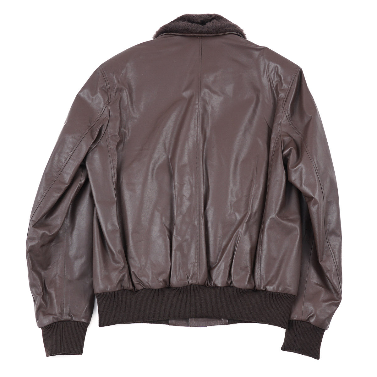 Rifugio Nappa Leather Jacket with Beaver Collar - Image 10