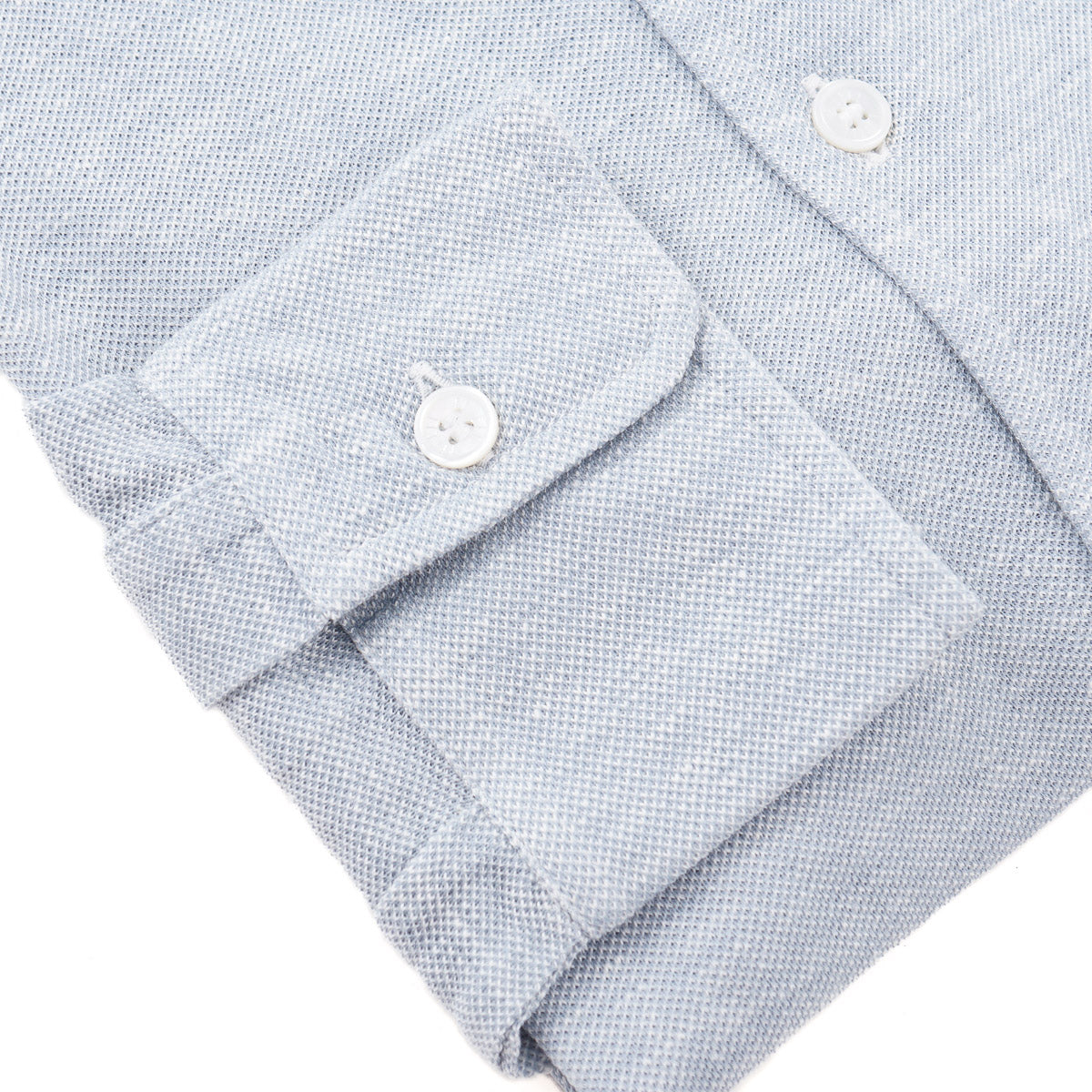Fedeli Pique Knit Linen-Cotton Shirt - Image 3