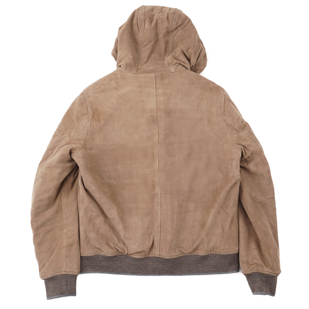 Fedeli Down-Filled Suede Short Parka - Image 6
