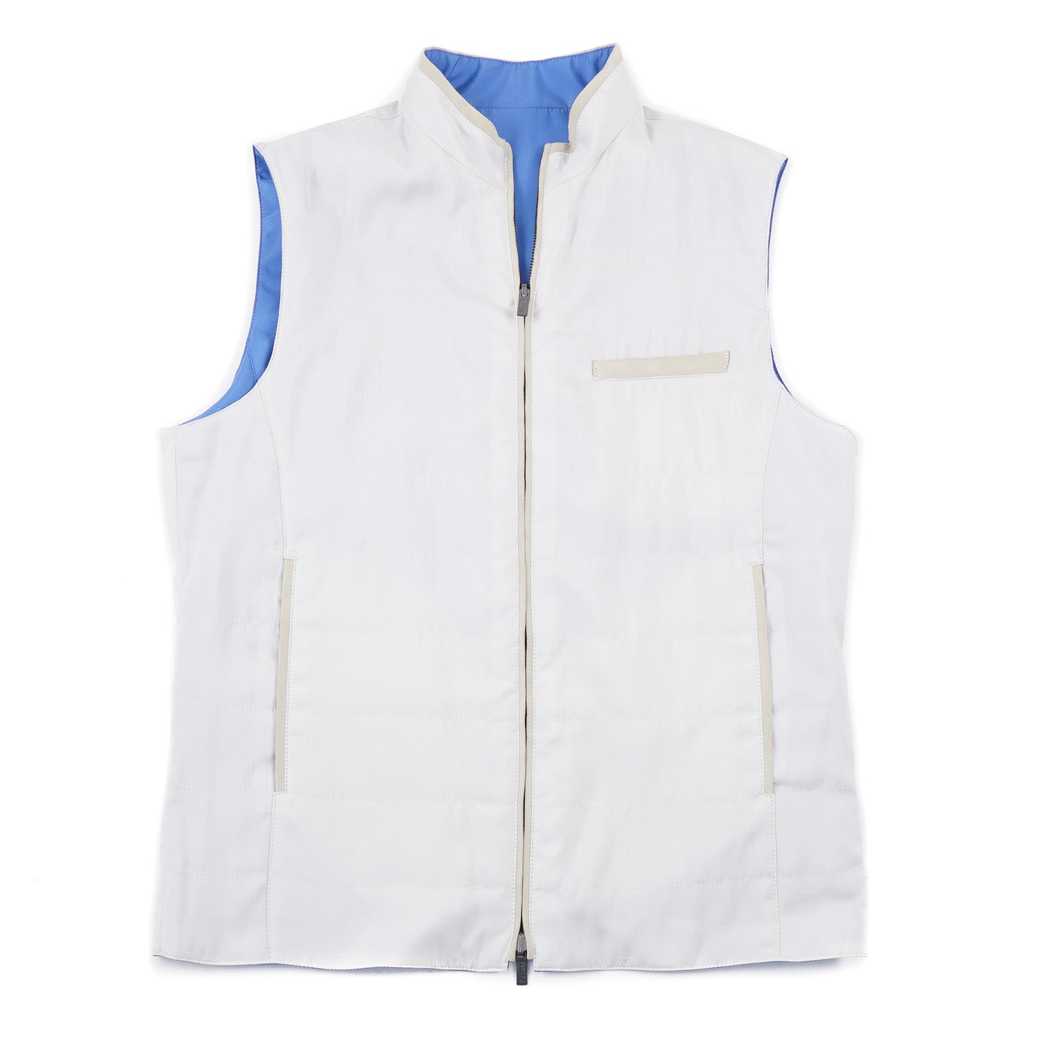 Kiton Lightweight Reversible Silk Vest - Image 2