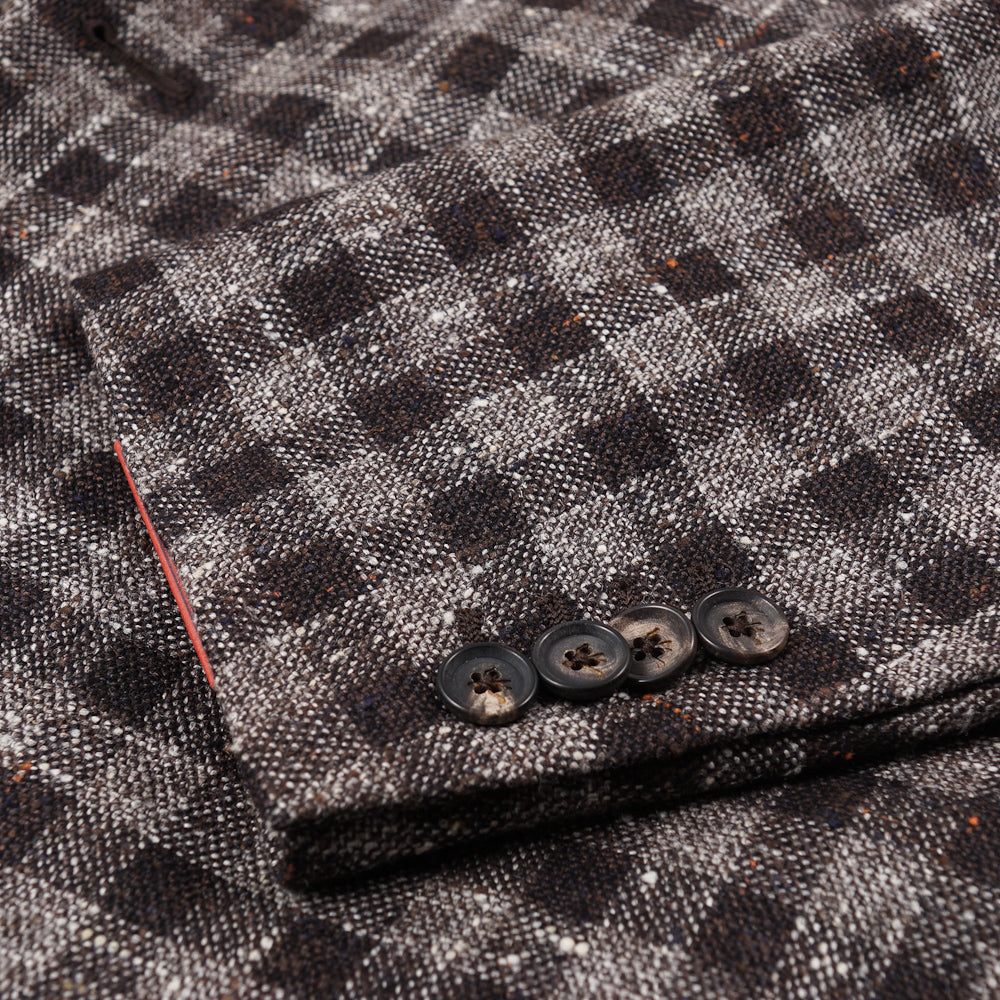Isaia Textured Check Sport Coat - Image 8