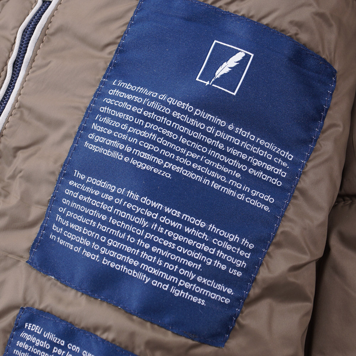 Fedeli Down-Filled Suede Short Parka - Image 8