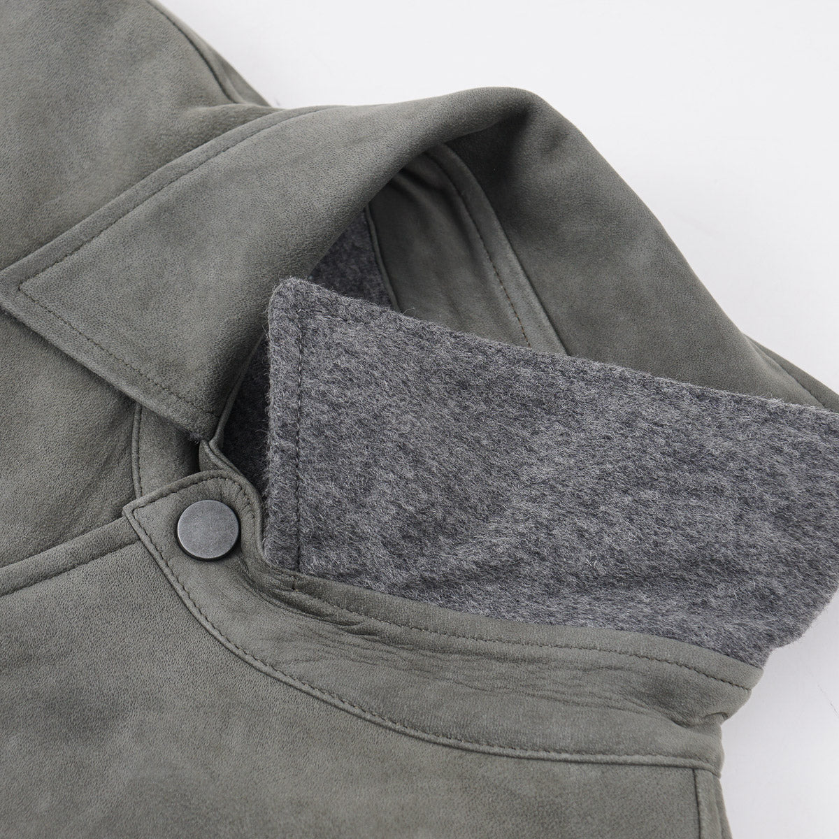 Manto Flannel-Lined Leather Jacket - Image 2