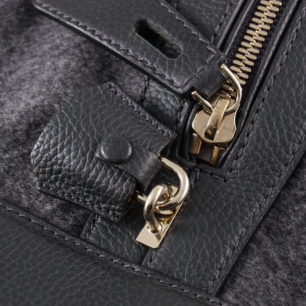 Brioni Cashmere and Leather Weekend Bag - Image 2