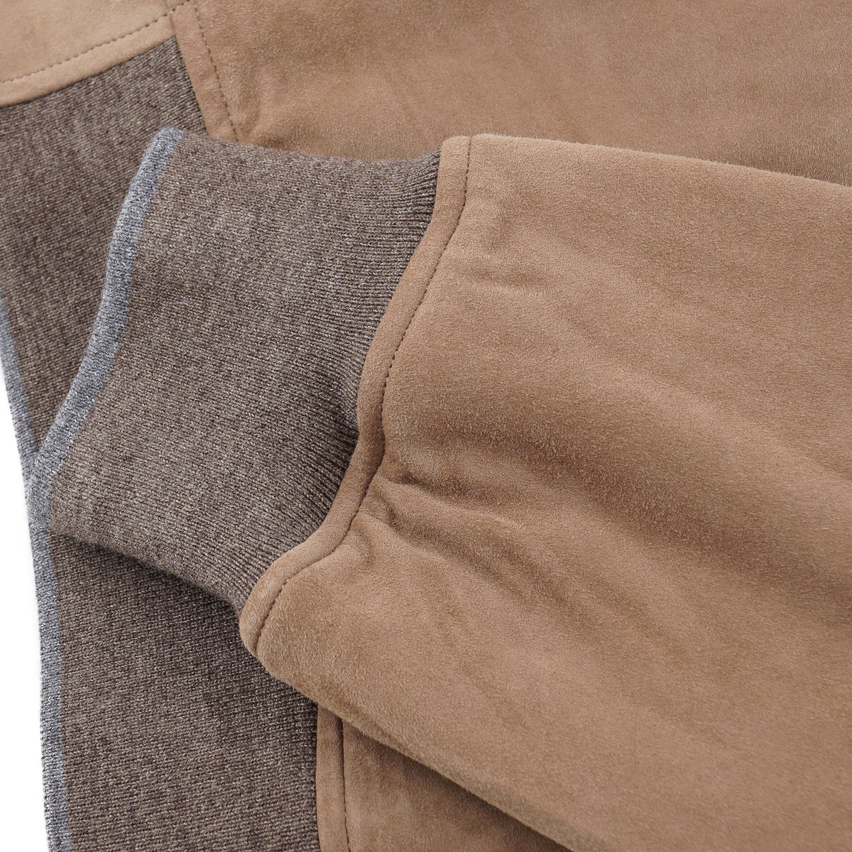 Fedeli Down-Filled Suede Short Parka - Image 3