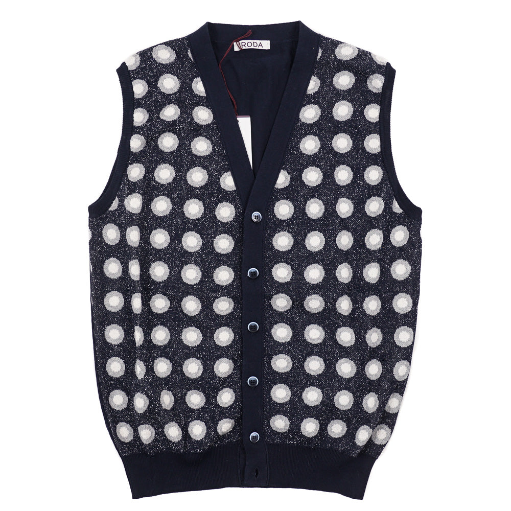 Roda Patterned Cardigan Sweater Vest