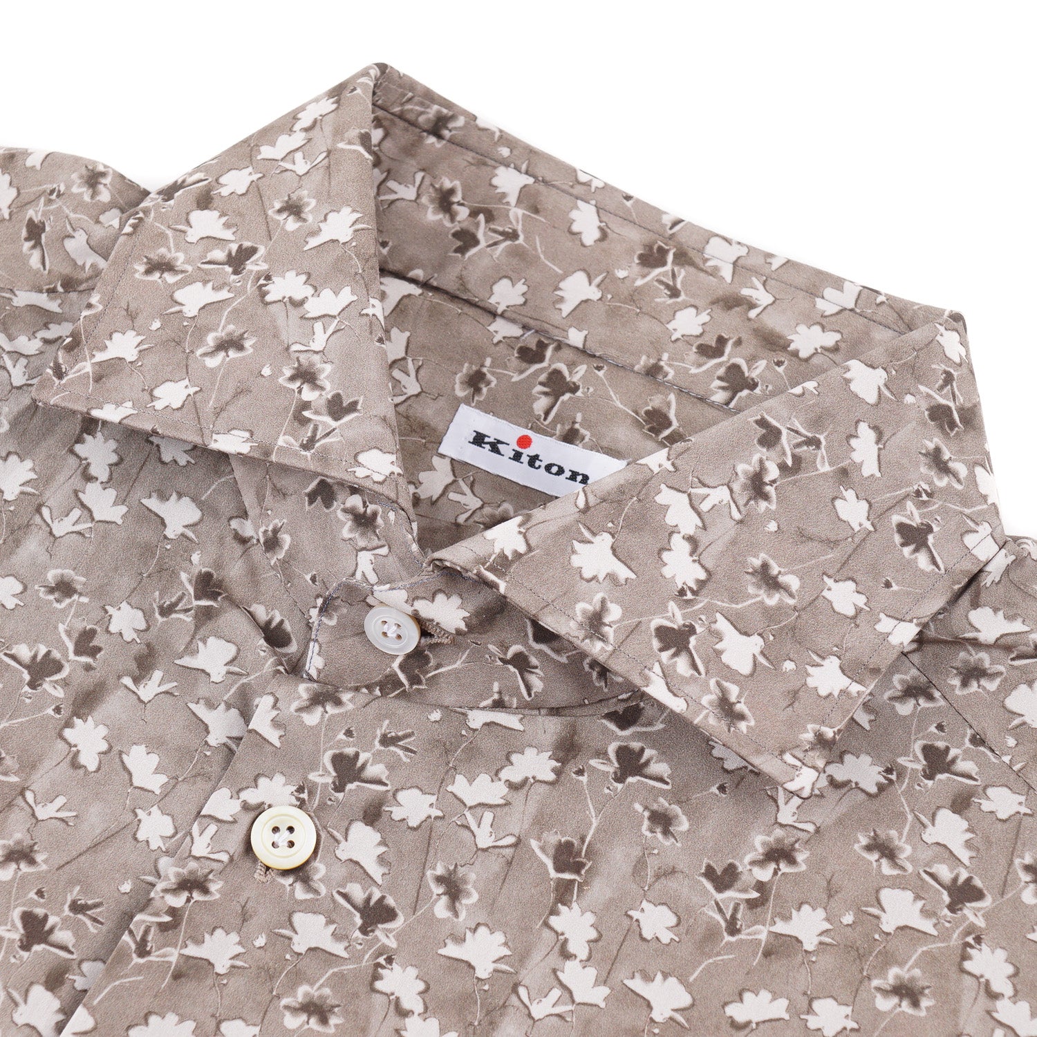 Kiton Slim-Fit Floral Print Shirt - Image 3