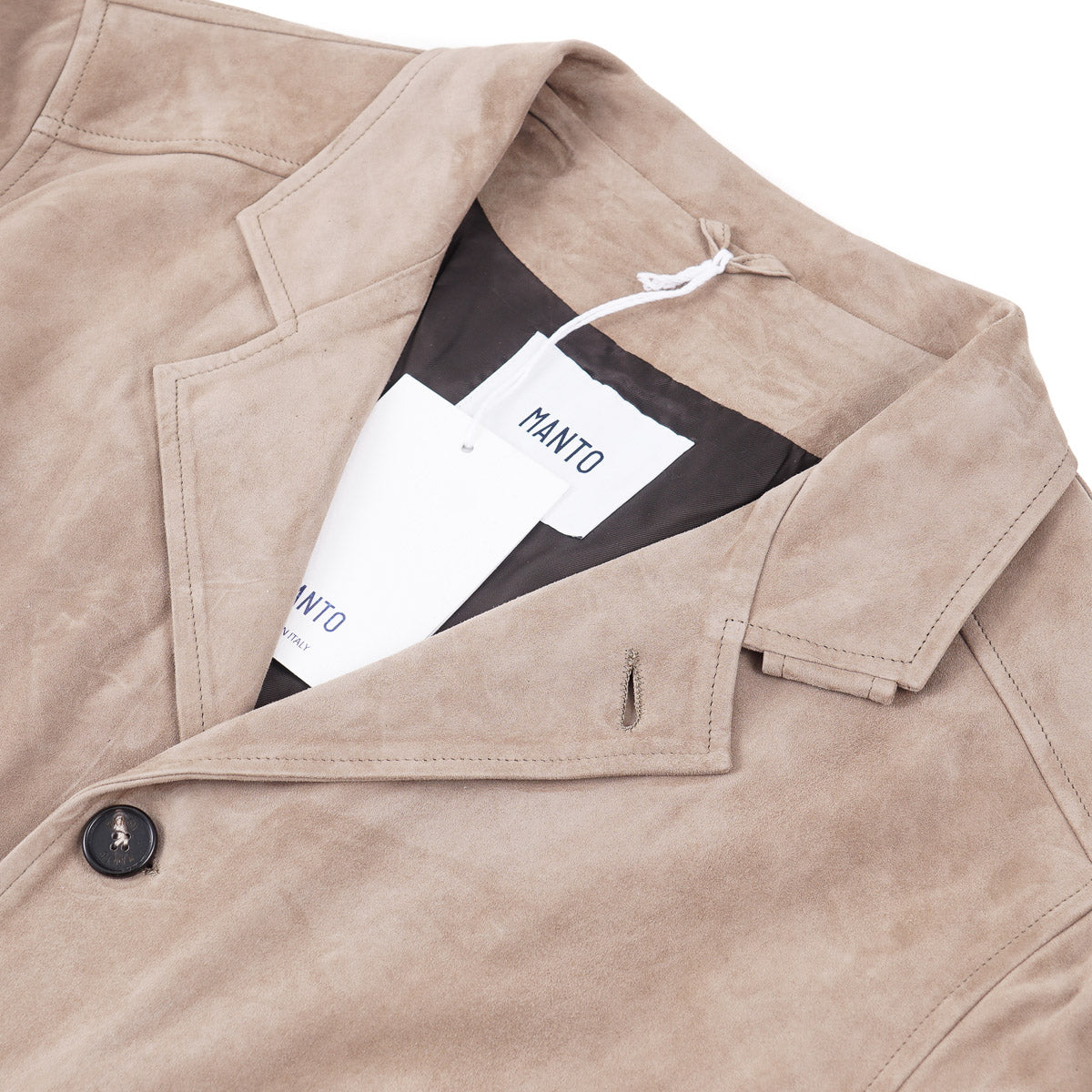 Manto 'Aglianico' Suede Blazer Jacket - Image 4