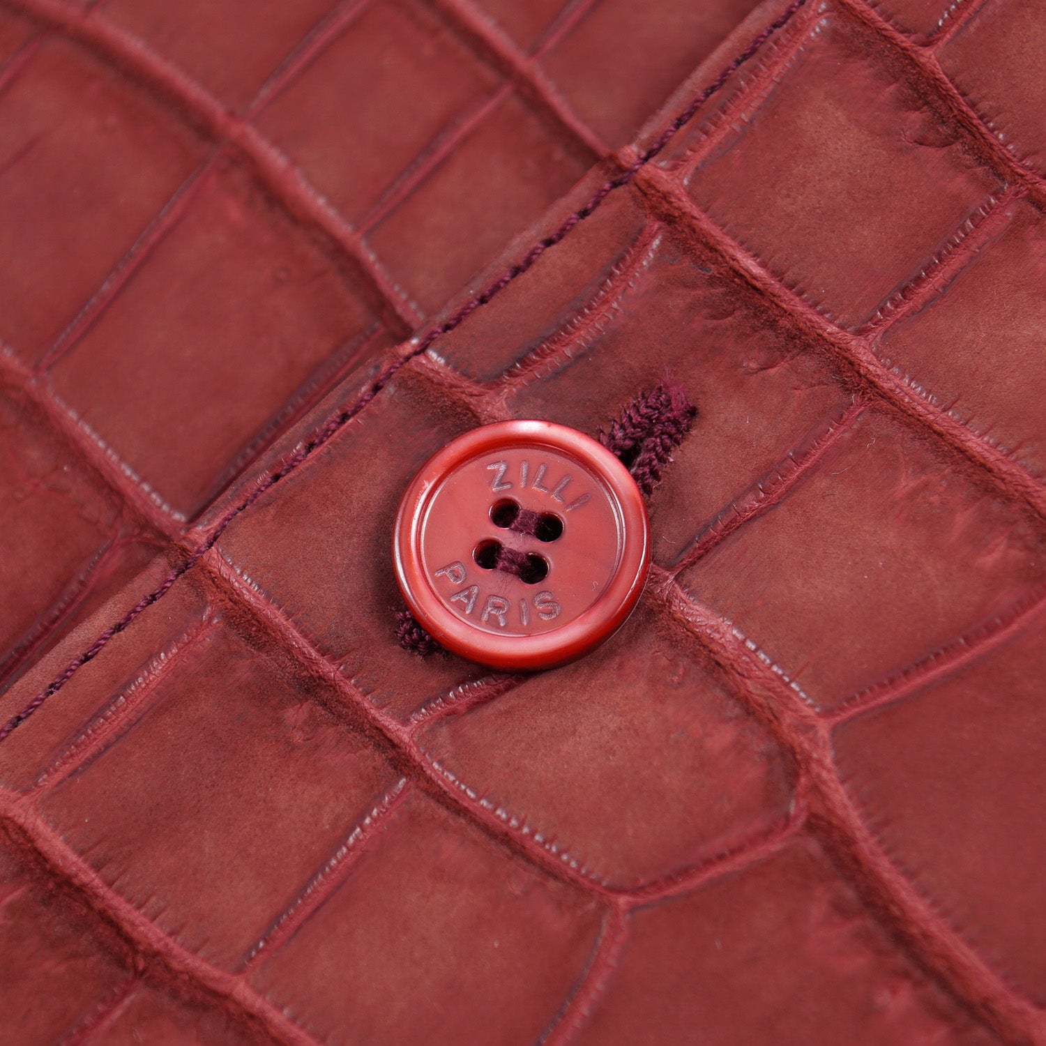 Zilli Matte Nubuck Crocodile Leather Jacket - Image 8