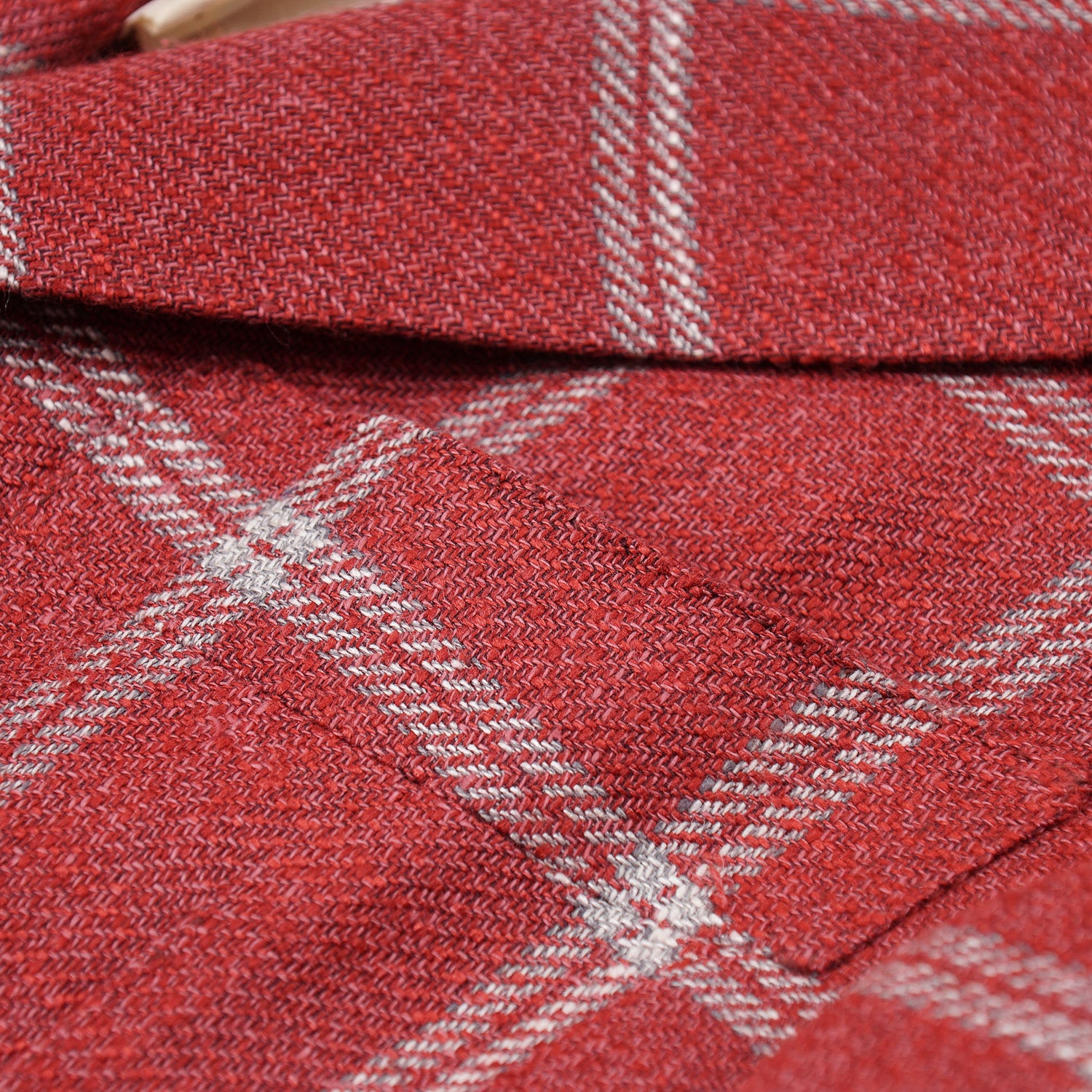 Orazio Luciano Windowpane Silk and Linen Sport Coat - Image 2