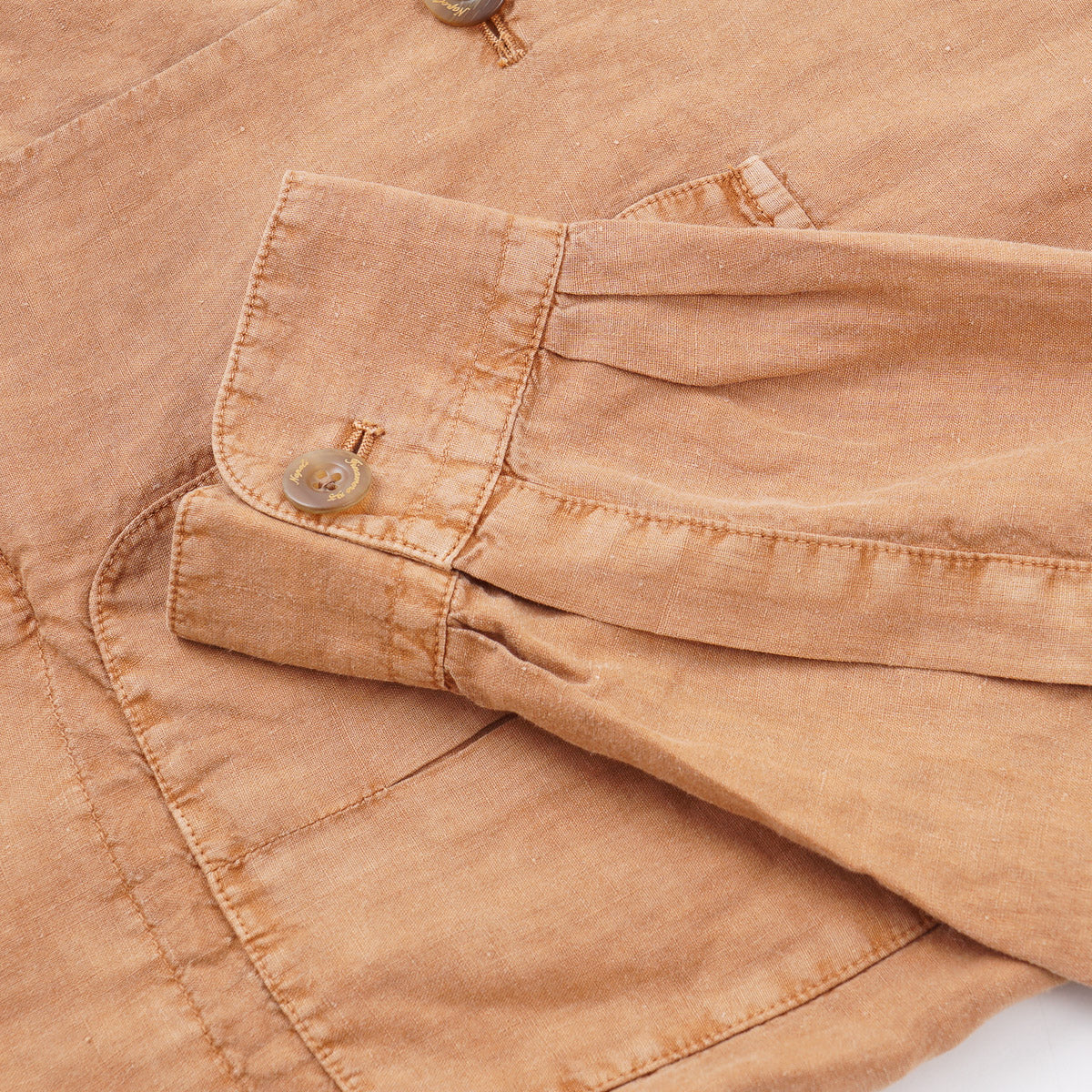 Finamore Unlined Linen Safari Jacket - Image 2