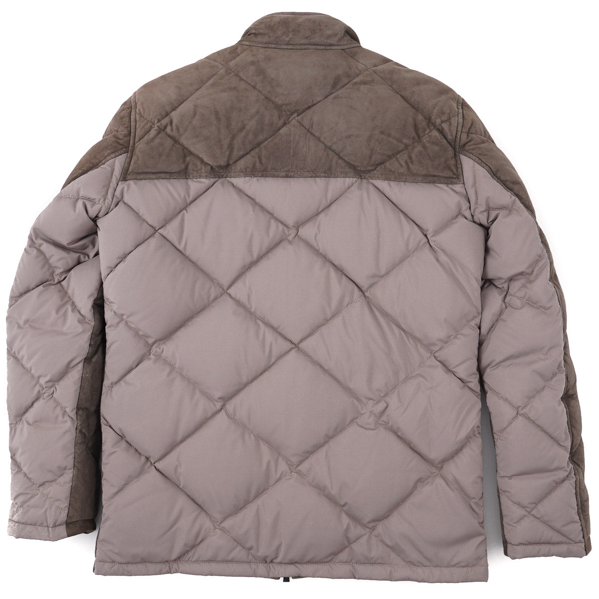 Manto Down-Filled Quilted Suede Jacket - Image 2