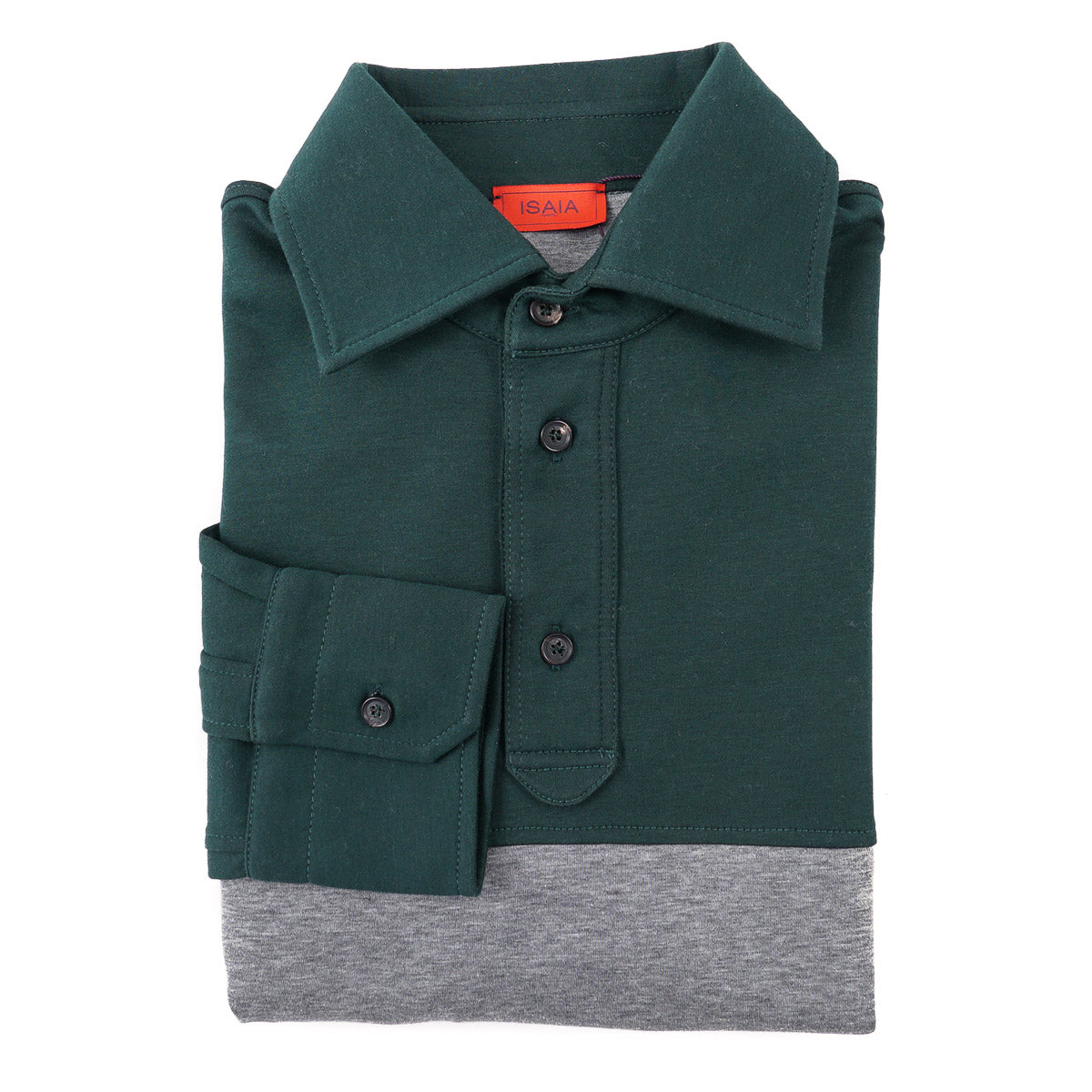 Isaia Long Sleeve Polo Shirt - Image 6