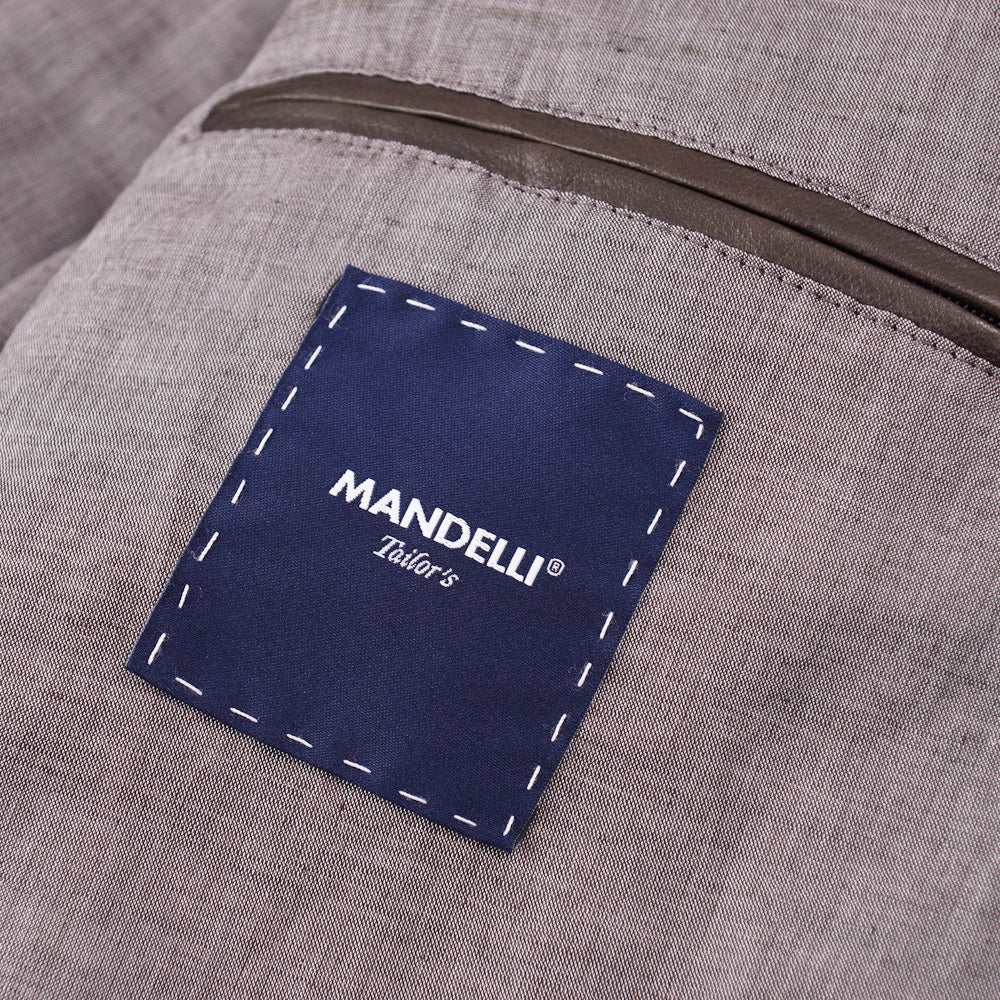 Mandelli Quilted Brown Leather Jacket - Image 9