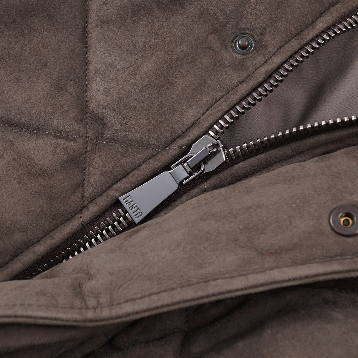 Manto Down-Filled Quilted Suede Jacket - Image 5