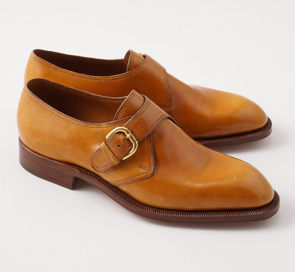 Silvano Lattanzi Monk Strap in Golden Tan - Image 3