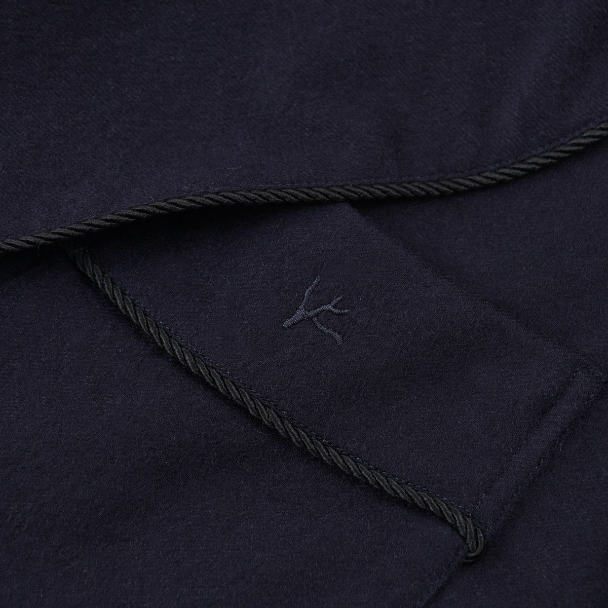 Isaia Flannel Cashmere Smoking Jacket Robe - Image 2